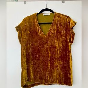 Sandro Velvet Top